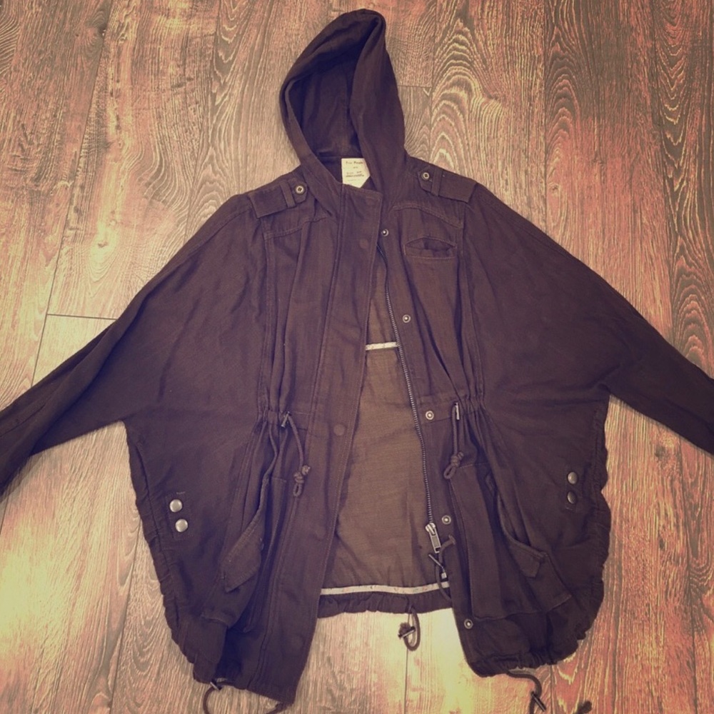Free people green jacket coat